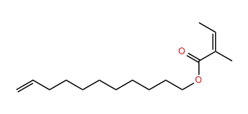 10-Undecenyl (Z)-2-methyl-2-butenoate